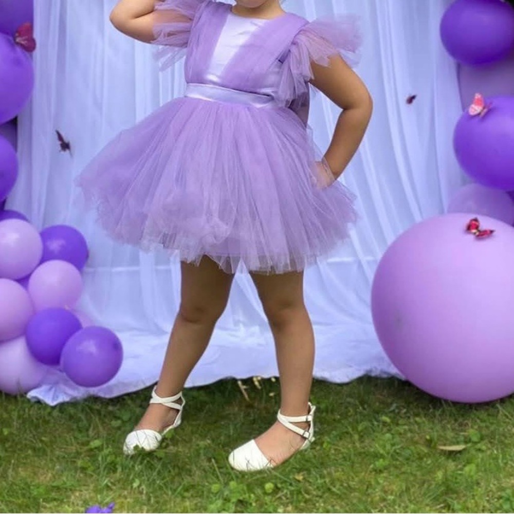 Lavender Tulle Dress for Kids